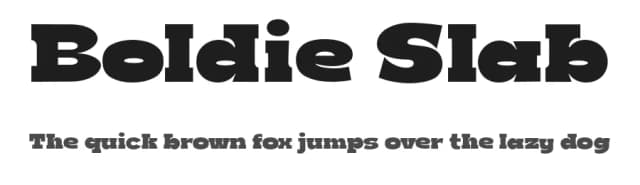 Boldie Slab by fortunes co — Sans Serif Font