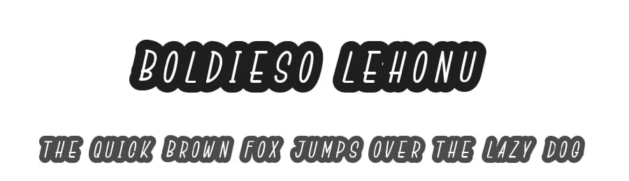 Boldieso Lehonu by Kotak Kuning Studio — Script Handwritten Font