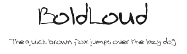 BoldLoud by Sinna — Script Handwritten Font — thumbnail 1