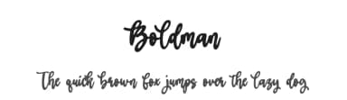 Boldman by Balpirick Studio — Script Handwritten Font — thumbnail 1