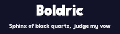 Boldric by Muksal Creative — Sans Serif Font — thumbnail 2