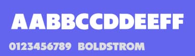 Boldstrom by Sharkshock — Sans Serif Font — thumbnail 3