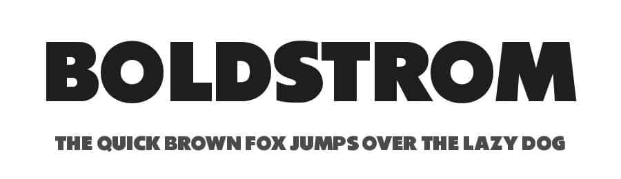 Boldstrom by Sharkshock — Sans Serif Font