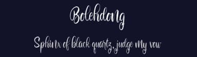 Bolehdong by Alit Design — Script Handwritten Font — thumbnail 2