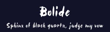 Bolide by Richard William Mueller — Script Handwritten Font — thumbnail 2