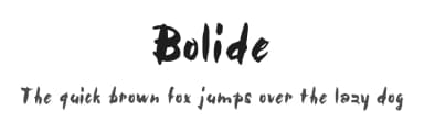 Bolide by Richard William Mueller — Script Handwritten Font — thumbnail 1