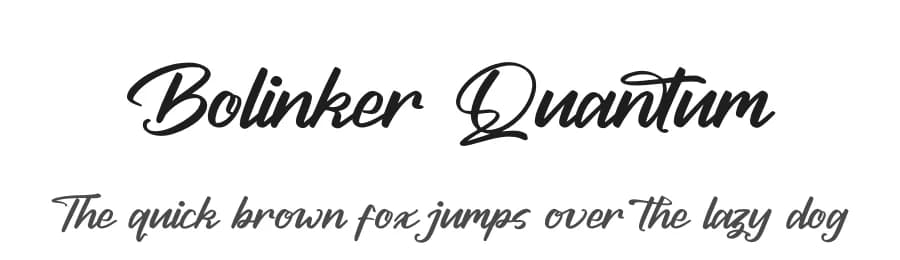 Bolinker Quantum by Letterena Studios — Script Handwritten Font