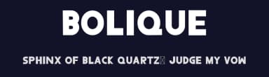 Bolique by Rajinder Singh — Sans Serif Font — thumbnail 2