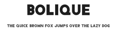 Bolique by Rajinder Singh — Sans Serif Font — thumbnail 1