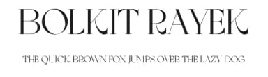 Bolkit Rayek by Khaiuns — Serif Font — thumbnail 1