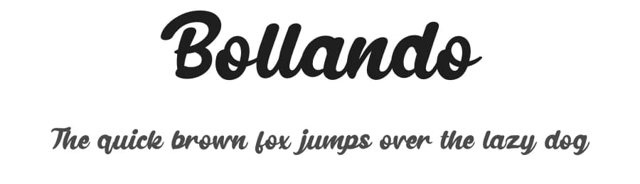 Bollando by Belina Studio — Script Handwritten Font