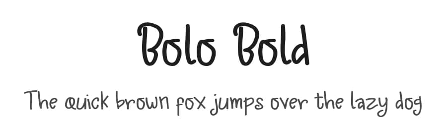 Bolo Bold by Syakaltype Studio — Script Handwritten Font