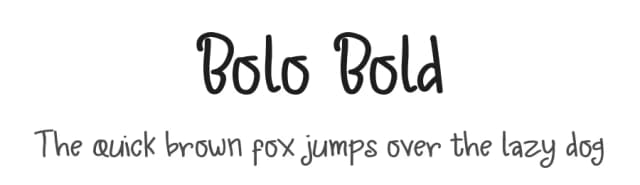 Bolo Bold by Syakaltype Studio — Script Handwritten Font