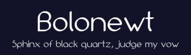 Bolonewt by Jason Pagura — Sans Serif Font — thumbnail 2