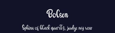 Bolsen by Phantom Studio — Script Handwritten Font — thumbnail 2