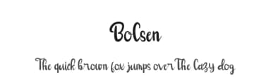 Bolsen by Phantom Studio — Script Handwritten Font — thumbnail 1