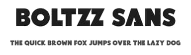 Boltzz Sans by Noah Marcuse — Sans Serif Font — thumbnail 1