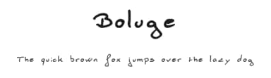Boluge by Boluge — Script Handwritten Font — thumbnail 1