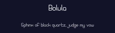 Bolula by Jason NG — Sans Serif Font — thumbnail 2