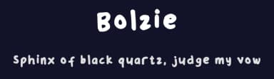 Bolzie by Ruzicka — Script Handwritten Font — thumbnail 2