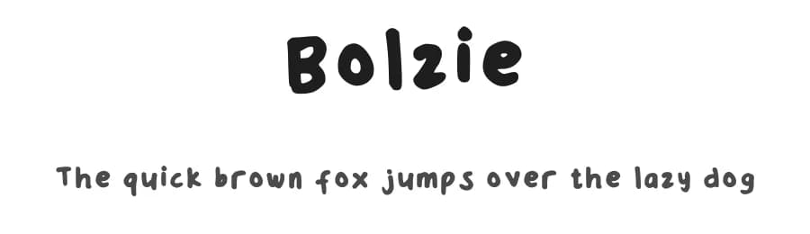 Bolzie by Ruzicka — Script Handwritten Font