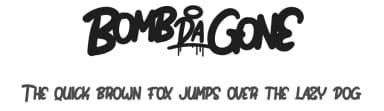 Bomb Da Gone by Måns Grebäck — Script Handwritten Font — thumbnail 1