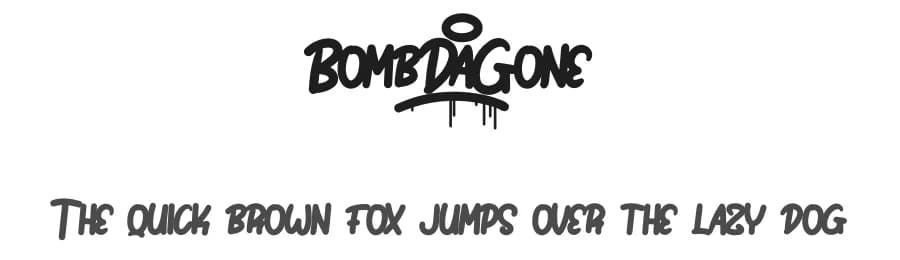 Bomb Da Gone by Prioritype Co — Script Handwritten Font