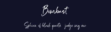 Bombast by ReyreyBlue — Script Handwritten Font — thumbnail 2