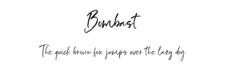 Bombast by ReyreyBlue — Script Handwritten Font