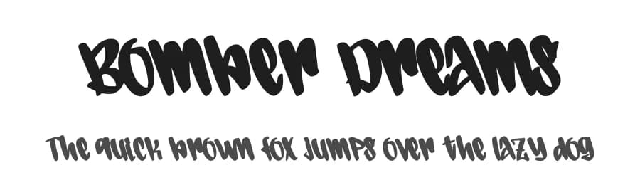 Bomber Dreams by Din Studio — Script Handwritten Font