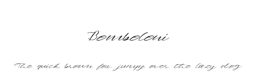 Bomboloni by Mariyana — Script Handwritten Font