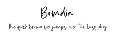 Bomdia by Timur Type — Script Handwritten Font — thumbnail 1