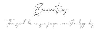 Bomentiny by Jadatype — Script Handwritten Font — thumbnail 1