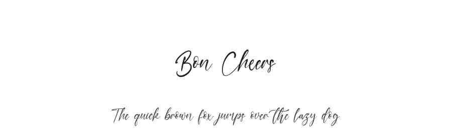 Bon Cheers by Kong Font — Script Handwritten Font