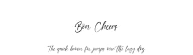 Bon Cheers by Kong Font — Script Handwritten Font — thumbnail 1