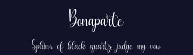 Bonaparte by Supersemar Letter — Script Handwritten Font — thumbnail 2