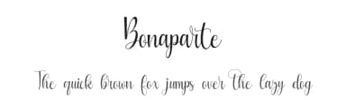 Bonaparte by Supersemar Letter — Script Handwritten Font — thumbnail 1