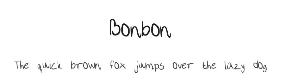Bonbon by BonBon — Script Handwritten Font