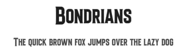 Bondrians by Arterfak Project — Serif Font — thumbnail 1