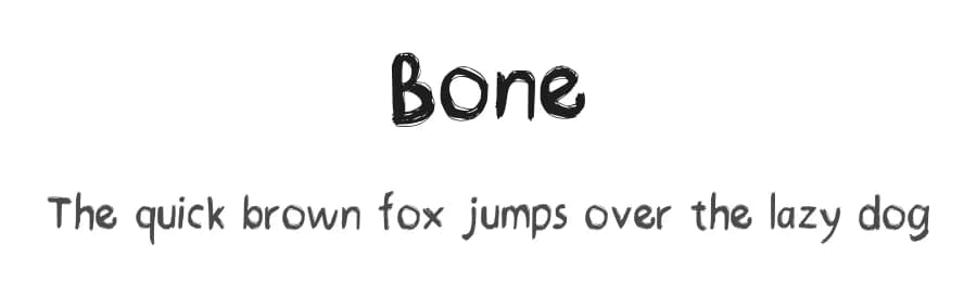 Bone by moncotok — Script Handwritten Font