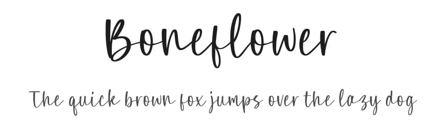 Boneflower by Letterative Studio — Script Handwritten Font