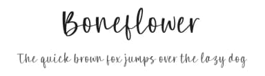 Boneflower by Letterative Studio — Script Handwritten Font — thumbnail 1