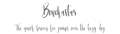 Bonekastar by Scratchones — Script Handwritten Font — thumbnail 1