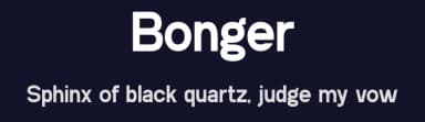 Bonger by Gilang Ternadho — Sans Serif Font — thumbnail 2