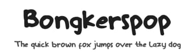 Bongkerspop by Johan Wibisono — Script Handwritten Font — thumbnail 1