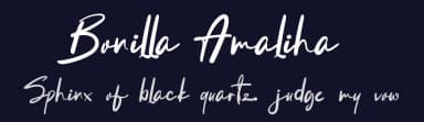 Bonilla Amaliha by Milea Sajojo — Script Handwritten Font — thumbnail 2