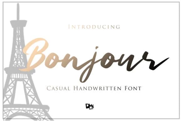 Bonjour Font by dmletter31 — Script Handwritten Font
