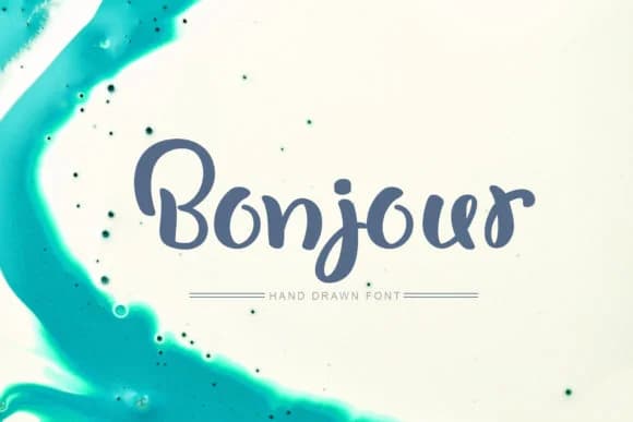 Bonjour Font by Happy Letters by Happy Letters — Script Handwritten Font