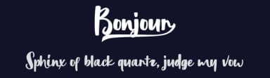 Bonjour by decatype — Script Handwritten Font — thumbnail 2