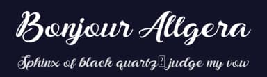 Bonjour Allgera by Marchtwentype — Script Handwritten Font — thumbnail 2